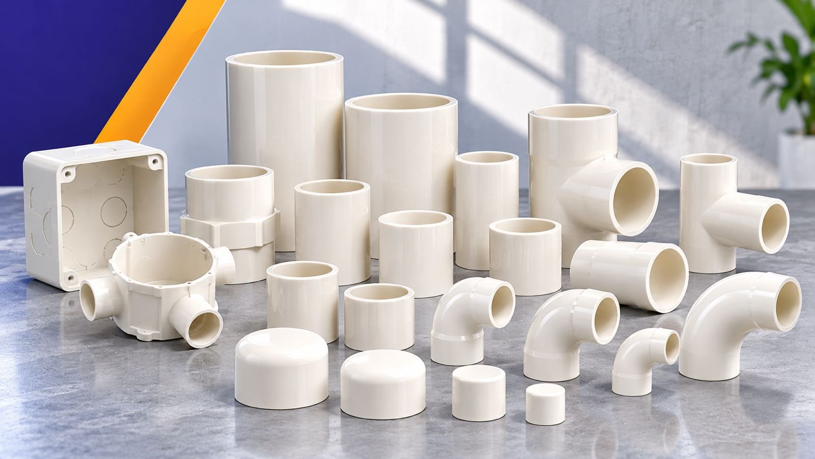 White Gold PVC fittings