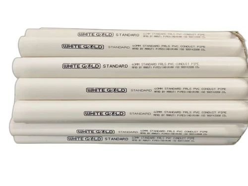 White Gold Standard PVC conduit pipe